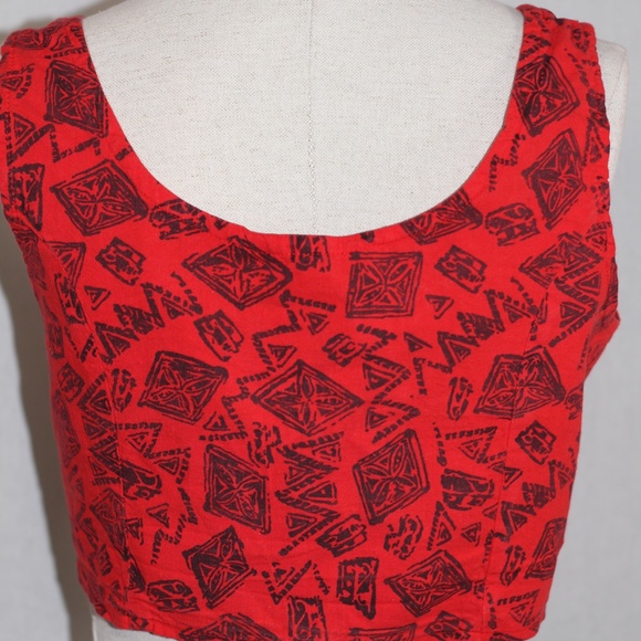 Energie Red Cotton Vest - Picture 9 of 10